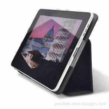 Durable Leather Case for Apple's iPad, Various Colors and Designs Available